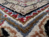 Indian Rug Hand Knotted Oriental Rug 6'2x10' Very Fine Persian Silk Tabriz Area Rug
