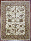 Indian Rug Hand Knotted Oriental Rug Agra Design Large Oriental Rug 9'3X12'3