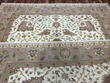 Indian Rug Hand Knotted Oriental Rug Agra Design Large Oriental Rug 9'3X12'3