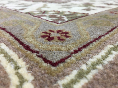 Indian Rug Hand Knotted Oriental Rug Agra Design Large Oriental Rug 9'3X12'3