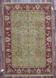 Indian Rug Hand Knotted Oriental Rug Chobi Peshawar Rug 6'2x9