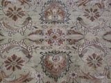 Indian Rug Hand Knotted Oriental Rug Fine Agra Design Large Oriental Rug 10'x14'1