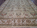 Indian Rug Hand Knotted Oriental Rug Fine Agra Design Large Oriental Rug 10'x14'1