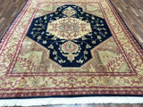 Indian Rug Hand Knotted Oriental Rug Fine Agra Gharaseh Oriental Rug 9'1 x 12