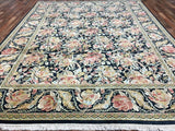 Indian Rug Hand Knotted Oriental Rug Fine English Garden Oriental Rug 8'X10'1
