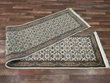 Indian Rug Hand Knotted Oriental Rug Fine Herati Oriental Runner 2'7X11'6
