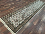 Indian Rug Hand Knotted Oriental Rug Fine Herati Oriental Runner 2'7X11'6