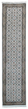 Indian Rug Hand Knotted Oriental Rug Fine Herati Oriental Runner 2'7X11'6