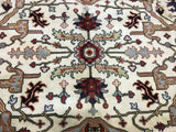 Indian Rug Hand Knotted Oriental Rug Fine Imperial Serapi with Silk Area Rug 9'2x11'8