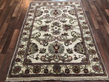 Indian Rug Hand Knotted Oriental Rug Fine Jaipur Oriental Rug 4'2X5'10
