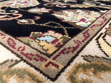 Indian Rug Hand Knotted Oriental Rug Fine Jaipur Oriental Rug 4'3X6'