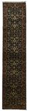 Indian Rug Hand Knotted Oriental Rug Fine Jaipur Oriental Runner 2'6X12'1