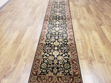 Indian Rug Hand Knotted Oriental Rug Fine Jaipur Oriental Runner 2'6X12'1