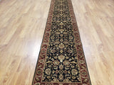 Indian Rug Hand Knotted Oriental Rug Fine Jaipur Oriental Runner 2'6X12'1