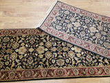 Indian Rug Hand Knotted Oriental Rug Fine Jaipur Oriental Runner 2'6X12'1