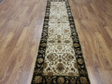 Indian Rug Hand Knotted Oriental Rug Fine Jaipur Oriental Runner 2'7x9'10