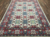 Indian Rug Hand Knotted Oriental Rug Fine Kazak Oriental Rug 6'1X9'