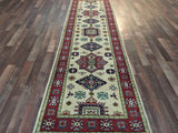 Indian Rug Hand Knotted Oriental Rug Fine Kazak Oriental Runner Rug 2'9x10'1