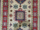 Indian Rug Hand Knotted Oriental Rug Fine Kazak Oriental Runner Rug 2'9x10'1
