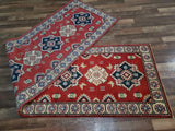 Indian Rug Hand Knotted Oriental Rug Fine Kazak Runner Rug 2'8X9'9