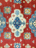 Indian Rug Hand Knotted Oriental Rug Fine Kazak Square Rug 5'X5'