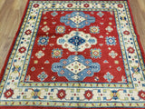 Indian Rug Hand Knotted Oriental Rug Fine Kazak Square Rug 5'X5'