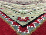 Indian Rug Hand Knotted Oriental Rug Fine Large Mahi Tabriz Oriental Rug 9'10  x 13'10