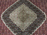 Indian Rug Hand Knotted Oriental Rug Fine Large Mahi Tabriz Oriental Rug 9'10  x 13'10
