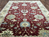 Indian Rug Hand Knotted Oriental Rug Fine Mahal Oriental Large Area Rug 10'2X13'6