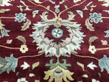 Indian Rug Hand Knotted Oriental Rug Fine Mahal Oriental Large Area Rug 10'2X13'6