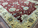 Indian Rug Hand Knotted Oriental Rug Fine Mahal Oriental Large Area Rug 10'2X13'6