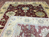 Indian Rug Hand Knotted Oriental Rug Fine Mahal Oriental Large Area Rug 10'2X13'6