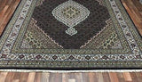 Indian Rug Hand Knotted Oriental Rug Fine Mahi Tabriz 8'2X10 Oriental Rug