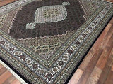 Indian Rug Hand Knotted Oriental Rug Fine Mahi Tabriz 8'2X10 Oriental Rug