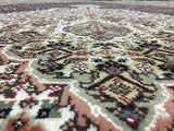 Indian Rug Hand Knotted Oriental Rug Fine Mahi Tabriz 8'2X10 Oriental Rug