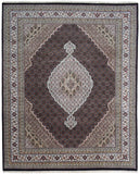 Indian Rug Hand Knotted Oriental Rug Fine Mahi Tabriz 8'2X10 Oriental Rug