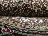 Indian Rug Hand Knotted Oriental Rug Fine Mahi Tabriz Oriental Round Rug With Silk 6'1X6'1
