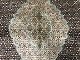 Indian Rug Hand Knotted Oriental Rug Fine Mahi Tabriz Oriental Rug With Silk 8'2X11'3