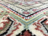 Indian Rug Hand Knotted Oriental Rug Fine Mahi Tabriz Oriental Rug With Silk 8'2X11'3