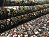 Indian Rug Hand Knotted Oriental Rug Fine Mahi Tabriz Oriental Rug With Silk 8'3x11'6