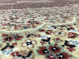 Indian Rug Hand Knotted Oriental Rug Fine Mahi Tabriz Rug With Silk 6'7X9'9