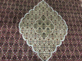 Indian Rug Hand Knotted Oriental Rug Fine Mahi Tabriz With Silk Flowers Oriental Rug 8'X10'