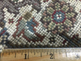 Indian Rug Hand Knotted Oriental Rug Fine Mahi Tabriz with Silk Oriental Rug 4' x 4'