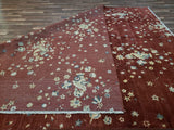 Indian Rug Hand Knotted Oriental Rug Fine Modern Oriental Area Rug 9'1X12'