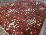 Indian Rug Hand Knotted Oriental Rug Fine Modern Oriental Area Rug 9'1X12'