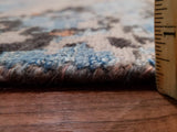 Indian Rug Hand Knotted Oriental Rug Fine Modern with Silk Oriental Area Rug 9'X11'10