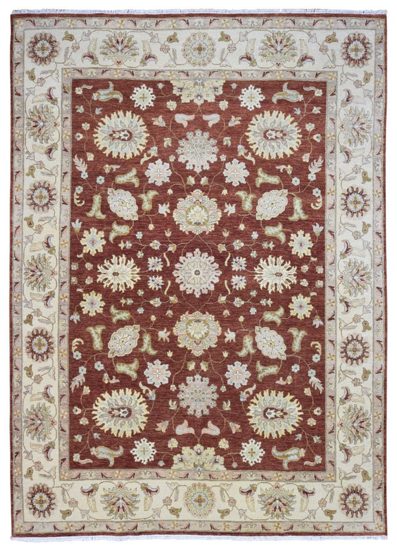 Indian Rug Hand Knotted Oriental Rug Fine Oriental Peshawar Rug 9'X12'3