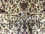 Indian Rug Hand Knotted Oriental Rug Fine Oriental Tabriz Rug 7'9x7'9