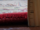 Indian Rug Hand Knotted Oriental Rug Fine Oriental Tabriz with Silk Area Rug 8'4x11'7