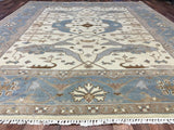 Indian Rug Hand Knotted Oriental Rug Fine Oushak 8'1X10' Oriental Rug